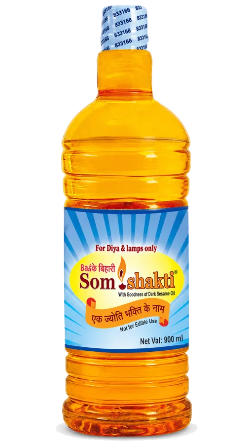 Banke Bihari Som Shakti pooja oil 900 ml bottle for diya and lamps