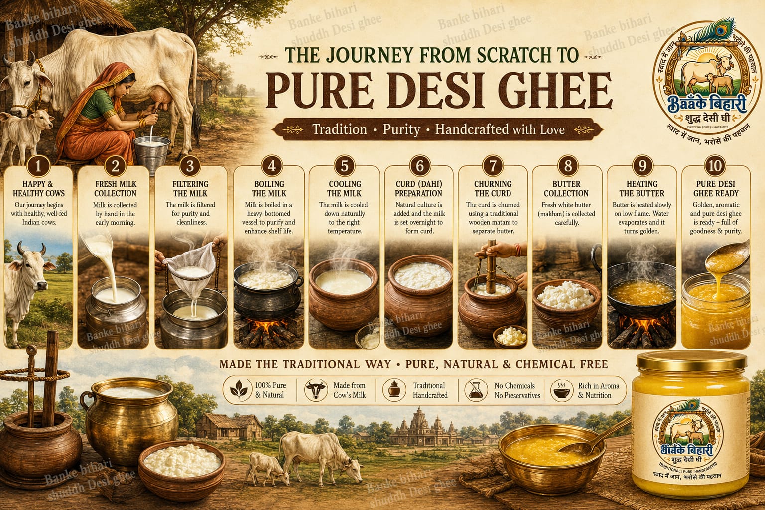 Ghee Being Processed
